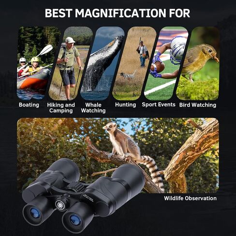 مناظير 20x50 للبالغين - مناظير لمشاهدة الطيور والصيد ومراقبة الحياة البرية والأحداث الرياضية ومشاهدة الحيتان والمشي لمسافات طويلة والتخييم in Kuwait