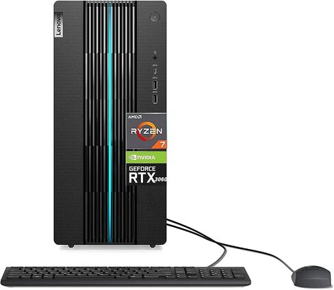 كمبيوتر سطح المكتب Lenovo IdeaCentre Gaming 2023 الأحدث، معالج AMD Ryzen 7 5700G، رسومات NVIDIA GeForce RTX 3060، ذاكرة الوصول العشوائي DDR4 سعة 32 جيجابايت، 1 تيرابايت SSD، 1 تيرابايت HDD، بلوتوث، HDMI، Windows 11 Home، حزمة مع JAWFOAL in Saudi Arabia