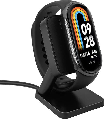Magnetic Charger Dock Compatible with Xiaomi Mi Band 8 Smartwatch,Nightstand Charger Base Holder with 3.3 Feet USB Charger Cable fit for Xiaomi 8 in Kuwait