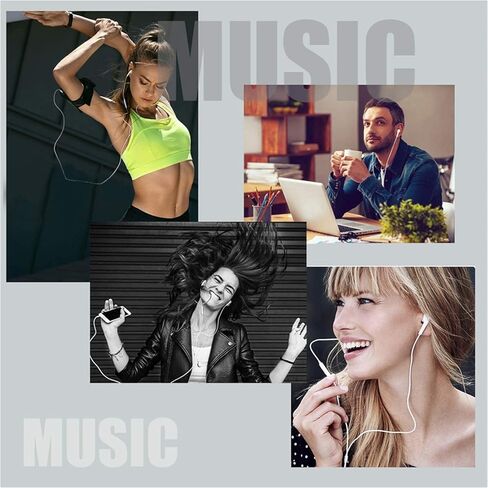 قطعتان من سماعات الأذن السلكية المضيئة وميكروفون مدمج متوافق مع هواتف Apple iPhone 14/13/12/11 Pro Max Mini Xs/XR/X/7/8 Plus in Kuwait