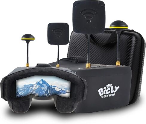 قامت شركة Bigly Brothers بترقية نظارات EV800d Mark III FX Edition FPV، والتنوع الحقيقي، وجهاز الاستقبال المحسن، والإشارة المحسنة، وزمن الوصول المنخفض، والتأخر المنخفض، ونظارات FPV ذات الإشارة المزدوجة in Saudi Arabia