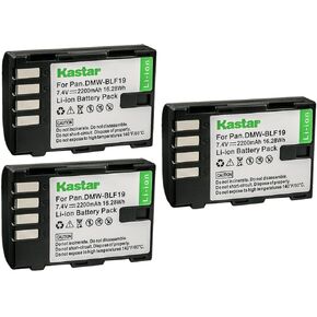Kastar 2-Pack DMW-BLF19 Battery 7.4V 2200mAh Replacement for Panasonic Lumix DC-GH5, Lumix DC-GH5S, Lumix DC-G9, Lumix DMC-GH3, Lumix DMC-GH3A, Lumix DMC-GH3AGK, Lumix DMC-GH3GK Camera in Kuwait