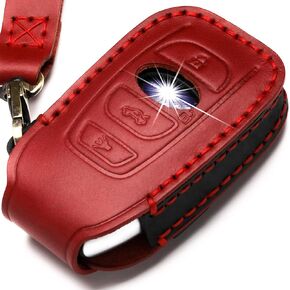 Leather Cover Key Fob Case Compatible with Subaru Keyless Remote Control Forester Impreza Outback WRX BRZ Legacy and XV Crosstrek etc. (A-Black)