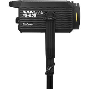 Nanlite Fs 60b Bi Color LED Spotlight 2700 6500K Bluetooth 2.4g Fm Mount | 70W Bi-Color 2700-6500K, Cri Avg 96, Tlci 97, 13360 Lux at 1m, 120 Degree Beam, Bluetooth and 2.4g Control in Kuwait
