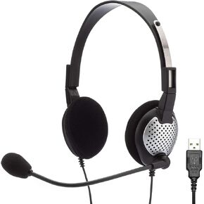 Andrea Communications NC-185VM USB C1-1022600-50 model NC-185 VM USB High Fidelity Stereo USB Computer Headset,Black in Kuwait