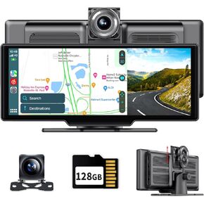 ستيريو سيارة محمول 9.3 بوصة مع كاميرا داش 4K قابلة للتعديل، ADAS، Apple Carplay اللاسلكي وAndroid Auto، مرآة للهاتف بدون استخدام اليدين بشاشة تعمل باللمس in Kuwait