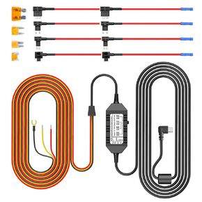 مجموعة أسلاك VIOFO HK3 مع 8 قطع مجموعة كاملة من صمامات الدائرة، منفذ USB صغير، لكاميرا A119V3/A129 Duo/A129 Plus Duo/A129 Pro Duo Dash Cam in Kuwait