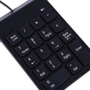 بوميا لوحة ارقام صغيرة بمنفذ USB مع خاصية مقاومة الانسكاب والغبار، لوحة ارقام بـ 18 مفتاحا للابتوب والكمبيوتر المكتبي برو in Kuwait