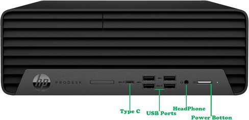 كمبيوتر HP ProDesk 600 G6 كمبيوتر مكتبي صغير الحجم معالج Intel Core i7-10700، ذاكرة وصول عشوائي DDR4 سعة 8 جيجابايت وذاكرة وصول عشوائي سعتها 256 جيجابايت NVMe SSD، منفذ من النوع C، ماوس لوحة مفاتيح لاسلكي Windows 11 (متجدد) in Kuwait
