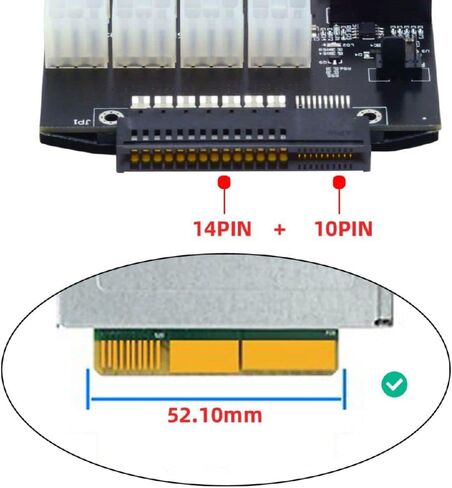 Cablecc 1200 واط خادم PSU إمدادات الطاقة لوحة القطع محول مع 17 منفذ ATX 6 دبوس ل DPS-800GB 1200FB 1200QB in Kuwait