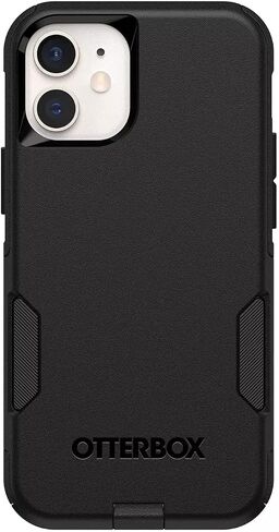 حافظة OtterBox Commuter Series لهاتف iPhone 12 Mini (فقط) عبوة غير مخصصة للبيع بالتجزئة - أسود in Saudi Arabia