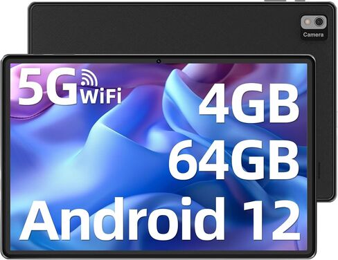 تابلت SGIN Android 12، ذاكرة وصول عشوائي 64 جيجابايت + ذاكرة وصول عشوائي 4 جيجابايت مع معالج MTK ثماني النواة، شاشة 10.1 بوصة IPS 1280 * 800 FHD، بطاقة TF 512 جيجابايت دعم موسع، كاميرا 5 ميجابكسل + 2 ميجابكسل، 6000 مللي أمبير، 2.4 جيجا/5 جيجا هرتز واي فاي in Saudi Arabia