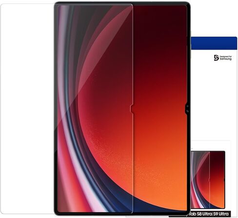 زجاج مقسى Arare Core لجهاز Galaxy Tab S8/S9 Ultra مقاس 14.6 بوصة، مضاد للخدش ومضاد لبصمات الأصابع، هيكل مكون من 4 طبقات حساسية عالية وتعريف 9H من الزجاج المقوى in Kuwait