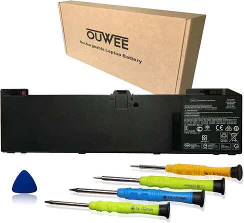 بطارية كمبيوتر محمول OUWEE VX04XL متوافقة مع HP Zbook 15 G5 G6 2YW99AV 2YX00AV 2ZC40EA 2ZC41EA 3AX02AV 3AX04AV 4QH14EA 5KY99AV Serie HSTNN-IB8F 4ME79AA HSN-Q13C L05766-855 L06302-1C1 15.4 الخامس 90 واط ساعة in Saudi Arabia