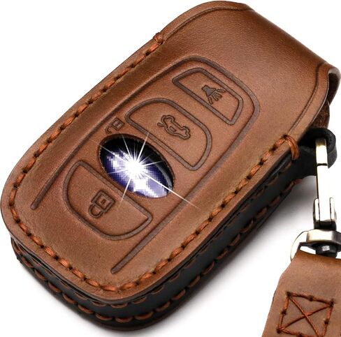 غطاء جلدي من ZiHafate متوافق مع جهاز التحكم عن بعد Subaru Keyless Remote Forester Impreza Outback WRX BRZ Legacy وXV Crosstrek وما إلى ذلك. (A-Brown) in Kuwait