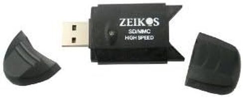 قارئ بطاقة ZE-SDR5 USB 2.0 SD/SDHC/MMC من زيكوس (أسود) in Kuwait