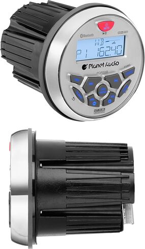 Planet Audio PGR35B Weatherproof Marine Gauge Receiver - Bluetooth, Digital Media MP3 Player, No CD Player, USB Port, AUX-In, AM/FM Radio Receiver in Saudi Arabia