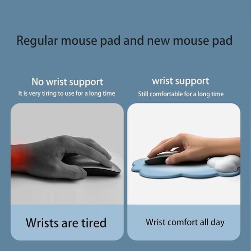 مجموعة مسند المعصم السحابي للوحة المفاتيح ومسند المعصم للماوس المتدرج اللون، مسند المعصم السحابي، مسند المعصم السحابي للوحة مفاتيح الكمبيوتر ولوحة الماوس مع مجموعة مسند المعصم (التدرج الأزرق الداكن) (التدرج الأزرق الداكن) in Kuwait