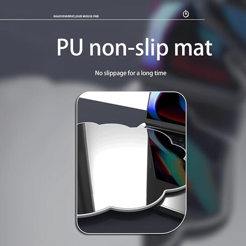 مجموعة مسند المعصم السحابي للوحة المفاتيح ومسند المعصم للماوس المتدرج اللون، مسند المعصم السحابي، مسند المعصم السحابي للوحة مفاتيح الكمبيوتر ولوحة الماوس مع مجموعة مسند المعصم (التدرج الأزرق الداكن) (التدرج الأزرق الداكن) in Kuwait