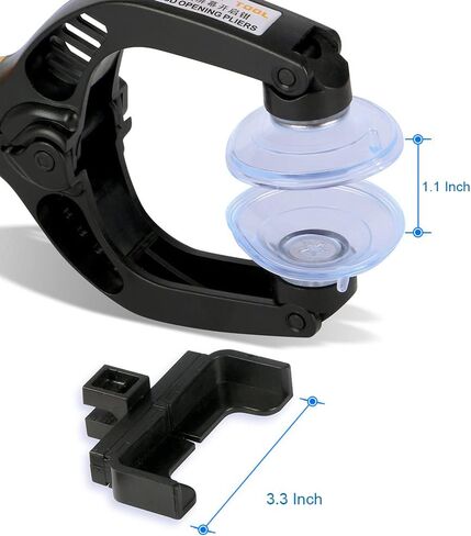 أداة فتح شاشة LCD من MMOBIEL/أداة إصلاح كماشة وكوب شفط متوافق مع مختلف الطاولات والهواتف الذكية (أزرق) in Saudi Arabia