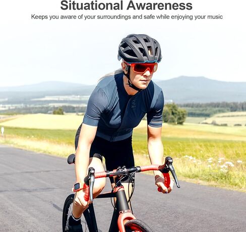 Hyyeosd Open Ear Earbuds, Bluetooth Earbuds 5.3, Deep Bass, Open Fit, 60 Hours Playtime, Digital Display Charging Case, Bone Conduction Bluetooth Headphones for Running, Cycling, Walking,Workout in Kuwait