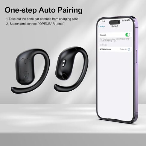 Hyyeosd Open Ear Earbuds, Bluetooth Earbuds 5.3, Deep Bass, Open Fit, 60 Hours Playtime, Digital Display Charging Case, Bone Conduction Bluetooth Headphones for Running, Cycling, Walking,Workout in Kuwait