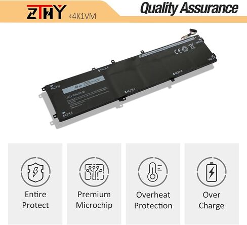 ZTHY 4K1VM Laptop Battery Replacement for Dell G7 17 7700 Series Notebook W62W6 0W62W6 XYCW0 0XYCW0 9TM7D 09TM7D V0GMT NCC3D 0NCC3D NYD3W 0NYD3W 11.4V 97Wh 8070mAh in Saudi Arabia
