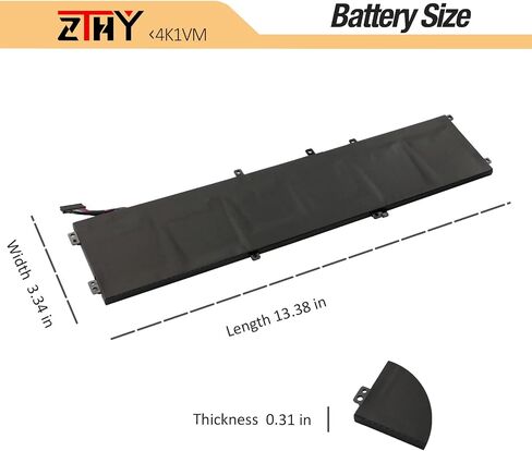 ZTHY 4K1VM Laptop Battery Replacement for Dell G7 17 7700 Series Notebook W62W6 0W62W6 XYCW0 0XYCW0 9TM7D 09TM7D V0GMT NCC3D 0NCC3D NYD3W 0NYD3W 11.4V 97Wh 8070mAh in Saudi Arabia