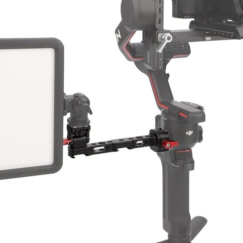 Leftfoto Camera Monitor Mount for DJI RS3-mini/RS2/RS3/RS-3pro/ RSC2 Gimbal Stabilizer Accessories,With1/4 & 3/8 Threads, Cold Shoe and Rotatable in Saudi Arabia