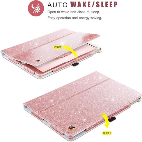 BENTOBEN for iPad 9th / 8th / 7th Generation Case, New iPad 10.2 Case 2021/2020/2019, Folio Stand Smart Auto Wake/Sleep with Pencil Holder PU Leather Protective Case for iPad 10.2 inch, Hot Pink in Saudi Arabia