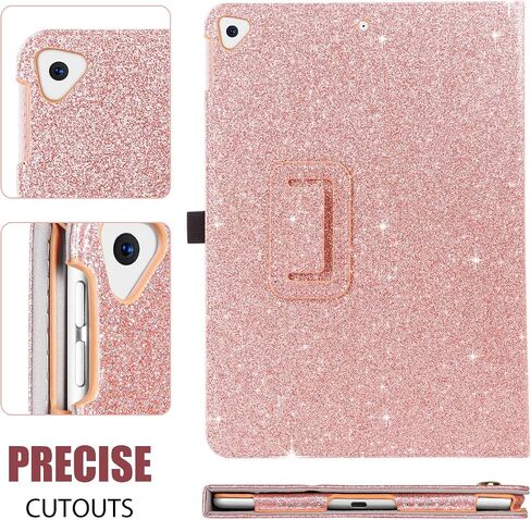 BENTOBEN for iPad 9th / 8th / 7th Generation Case, New iPad 10.2 Case 2021/2020/2019, Folio Stand Smart Auto Wake/Sleep with Pencil Holder PU Leather Protective Case for iPad 10.2 inch, Hot Pink in Saudi Arabia