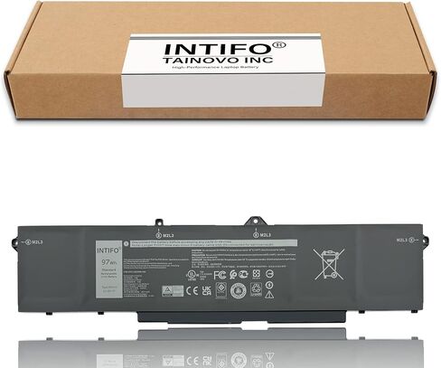 INTIFO 97Wh 9JRV0 Laptop Battery Compatible with Dell Latitude 15 5521 5531 Precision 15 3561 3571 Alienware m17 R5 AMD 005RGW 05RGW 053XP7 53XP7 [11.4V 8071mAh 6-Cell] in Saudi Arabia