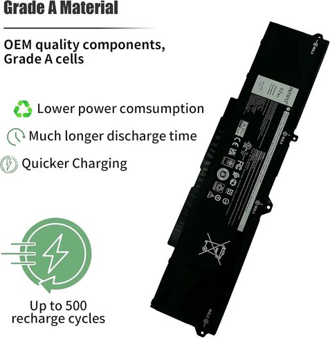 INTIFO 97Wh 9JRV0 Laptop Battery Compatible with Dell Latitude 15 5521 5531 Precision 15 3561 3571 Alienware m17 R5 AMD 005RGW 05RGW 053XP7 53XP7 [11.4V 8071mAh 6-Cell] in Saudi Arabia