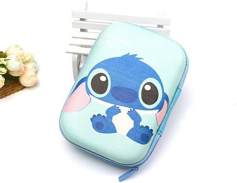 ZOSTLAND HQ لطيف أزرق كبير حالة صندوق تخزين محمول، إلكترونيات iPhone الملحقات المنظم حقيبة EVA حقيبة حمل لسماعات الأذن سماعات الأذن اللاسلكية U القرص عملة معدنية مفتاح سماعة (خياطة صندوق كبير) in Kuwait