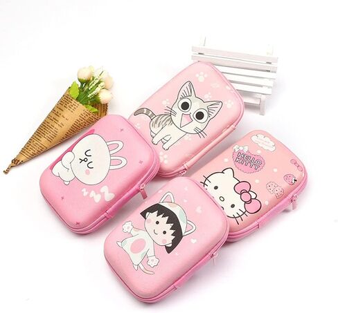 ZOSTLAND HQ لطيف أزرق كبير حالة صندوق تخزين محمول، إلكترونيات iPhone الملحقات المنظم حقيبة EVA حقيبة حمل لسماعات الأذن سماعات الأذن اللاسلكية U القرص عملة معدنية مفتاح سماعة (خياطة صندوق كبير) in Kuwait