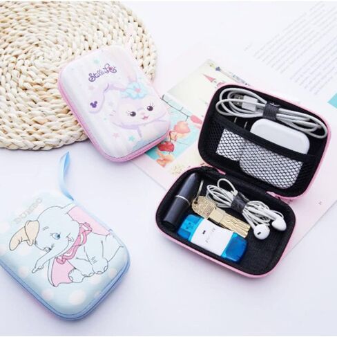 ZOSTLAND HQ لطيف أزرق كبير حالة صندوق تخزين محمول، إلكترونيات iPhone الملحقات المنظم حقيبة EVA حقيبة حمل لسماعات الأذن سماعات الأذن اللاسلكية U القرص عملة معدنية مفتاح سماعة (خياطة صندوق كبير) in Kuwait