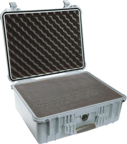 Pelican 1550 Case w/Foam (Silver) in Saudi Arabia