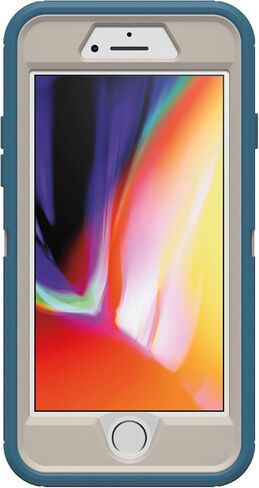 حافظة متينة من سلسلة OtterBox Defender لهاتف iPhone SE 3rd Gen (2022)، وiPhone SE 2nd (2020)، وiPhone 8، وiPhone 7 (NOT Plus) حافظة فقط/بدون حافظة - تغليف بالجملة - Big Sur - مع حماية ميكروبية in Saudi Arabia
