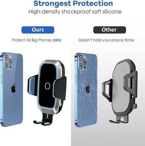 حامل اكواب لشاحن السيارة اللاسلكي، حامل اكواب مرن بتصميم عنق الاوزة متوافق مع ايفون 11 برو XS ماكس XR X 8، سامسونج جالاكسي S20 S10 S9 نوت S8 S7 S6 in Kuwait