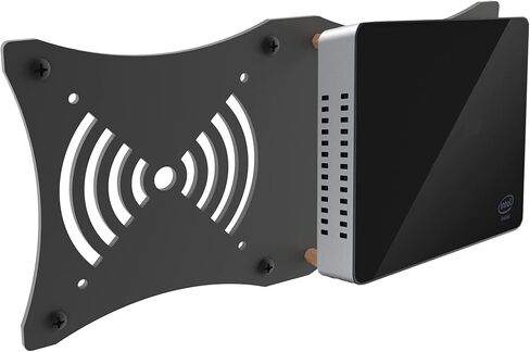 Hikig Mounting Bracket Compatible with Intel NUC - VESA Monitor Arm Extension Plate Compatible with Intel NUC Mini PC Computer, Mini PC VESA Mounting Stand - Black in Kuwait