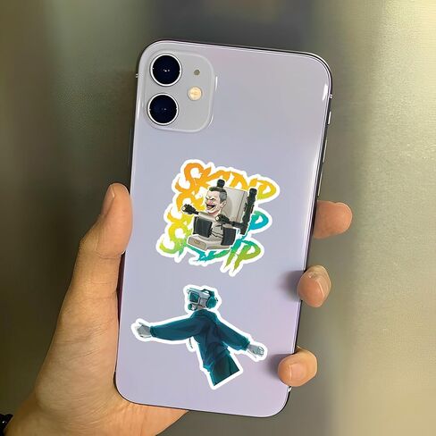 100 PCS Game Skibidi Toilet Stickers Pack Kids Stickers Cute Cartoon Characters Game Stickers for Kids Teens Adults Waterproof Vinyl Kawaii Stickers for Water Bottle Laptop Luggage in Kuwait