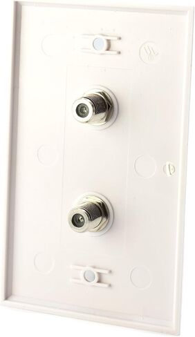THE CIMPLE CO Cable Extension Coupler, with Washer and Nut - 4 Pack - Works with Wall plates - Connects Two Coaxial Video Cables, for Coax F81 (female to female) 75 Ohm, 2.3Mhz-3GHz Satellite, CATV in Kuwait