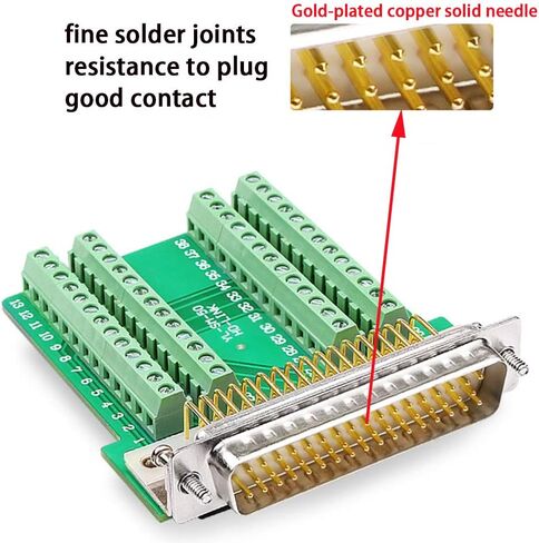 DB44 Solderless Serial to 44 pin Port Terminal Male Adapter in Saudi Arabia