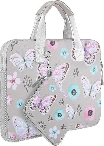Hseok 13-14 Inch Laptop Case with Handle and Small Case,Water Resistant Durable Laptop Bag for MacBook,HP,ASUS,Dell,Lenovo,Pink in Kuwait