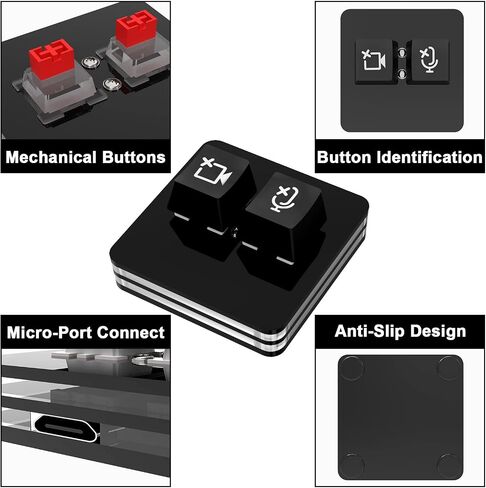 ANLINKSHINE USB Meeting Mute Button Compatible with Microsoft Teams Mute Button (macOS-System) in Kuwait