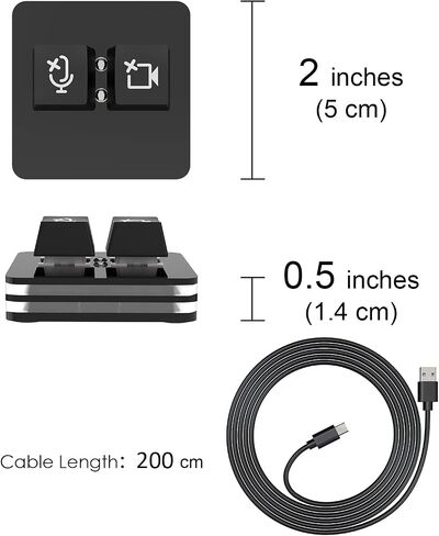 ANLINKSHINE USB Meeting Mute Button Compatible with Microsoft Teams Mute Button (macOS-System) in Kuwait