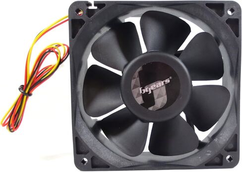 بيجيرز مروحة بي بلاستر 40 ملم 2 محمل كروي 9000 دورة في الدقيقة بتيار مستمر مع تدفق هواء ممتاز حتى 17 قدم مكعب في الدقيقة - اسود in Kuwait