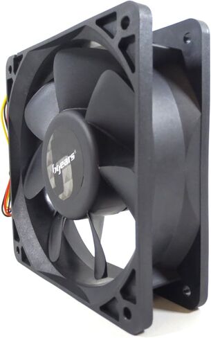 بيجيرز مروحة بي بلاستر 40 ملم 2 محمل كروي 9000 دورة في الدقيقة بتيار مستمر مع تدفق هواء ممتاز حتى 17 قدم مكعب في الدقيقة - اسود in Kuwait