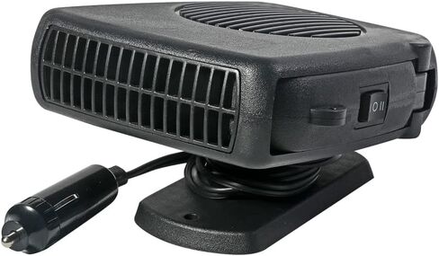 Rsept Car Heater Fan,12V 2 in 1 Fast Heating & Cooling Function Defrosting Electric Heater Fan,with Cigarette Lighter Plug,360 Degree Rotary Portable Car Windshield Heater for Fast Heating Defrost in Kuwait