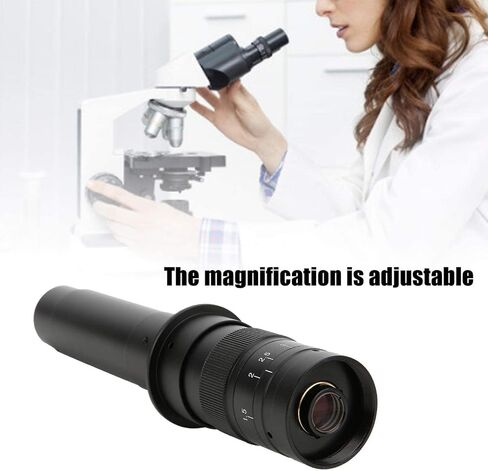 300X Industrial C-Mount Lens 0.7X-4.5X Microscope Camera Lens 25mm Zoom Magnifying Glass for CCD Camera and Digital Eyepiece in Saudi Arabia